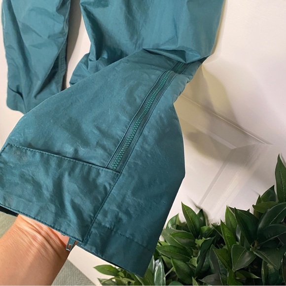 Vintage Nylon Rain Snow Pants Teal Green Size Medium - Picture 3 of 6